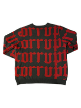Load image into Gallery viewer, Corrupt Red Knit Sweater
